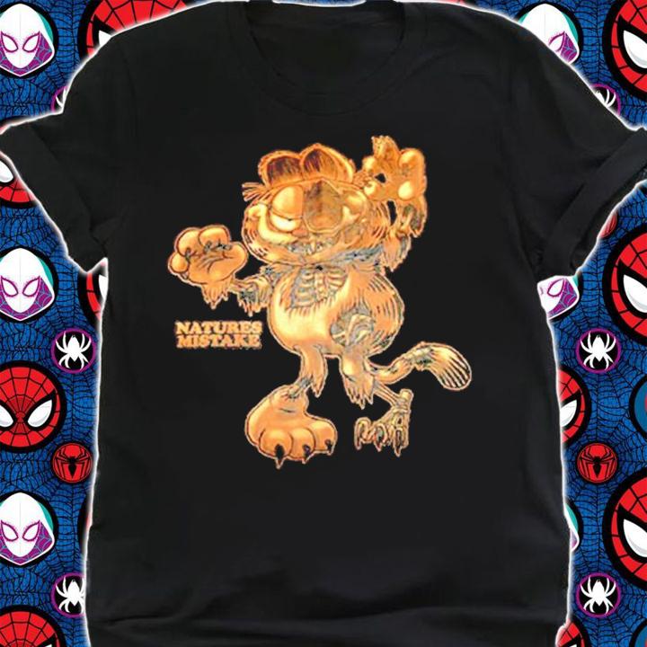 Zombie Garfield Natures Mistake shirt t-shirt