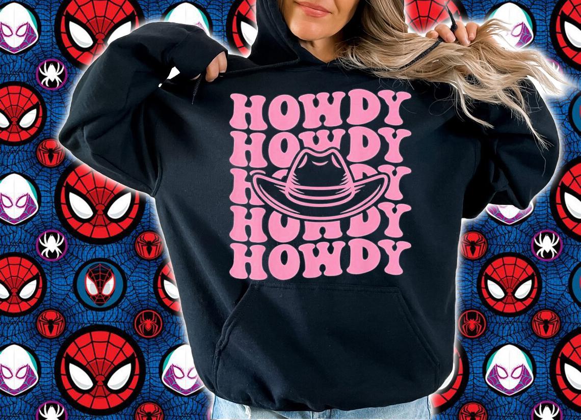 Groovy Howdy Rodeo Country Southern Cowgirl Hat T-Shirt t-shirt hoodie