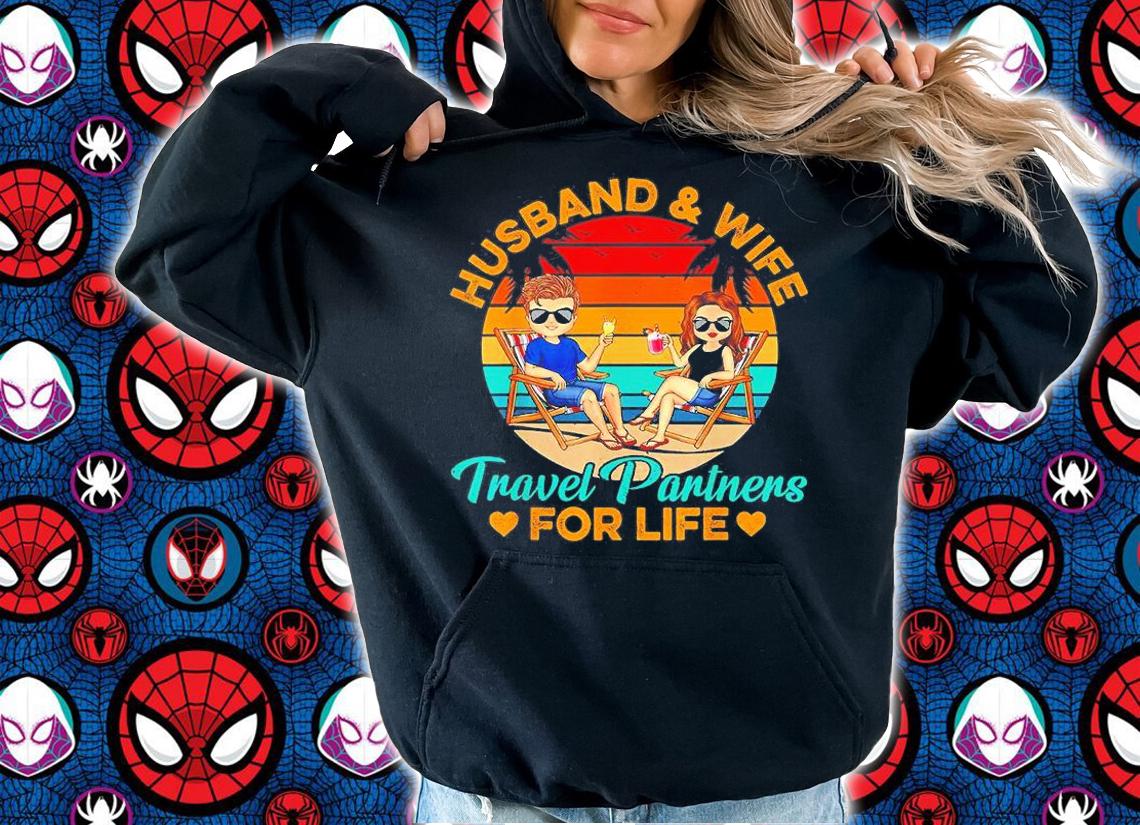 Husband And Wife Travel Partners For Life Beach Traveling T-Shirt t-shirt