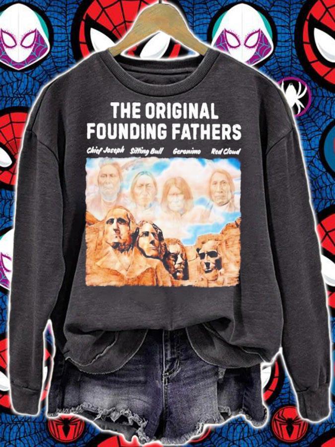 Native American The Original Founding Fathers Chiefs Joseph Sitting Bull Geronimo Red Cloud shirt t-shirt