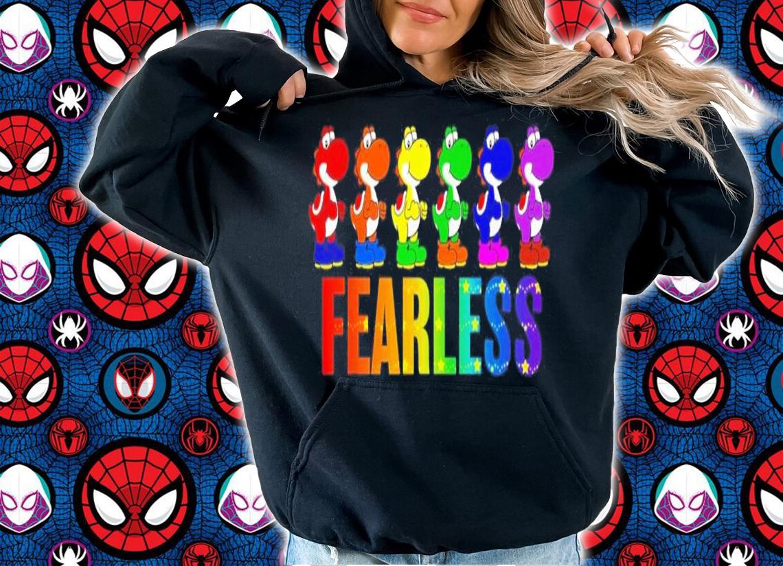 Nintendo Yoshi Fearless Rainbow shirt t-shirt hoodie