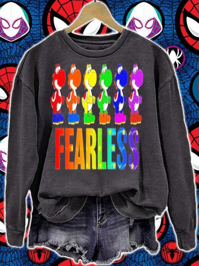Nintendo Yoshi Fearless Rainbow shirt t-shirt sweatshirt