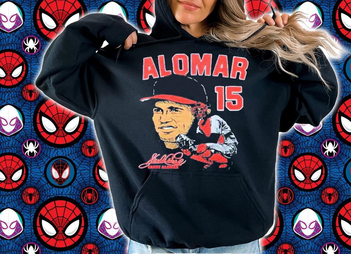 Sandy Alomar #15 Cleveland Indians Baseball T-Shirt t-shirt
