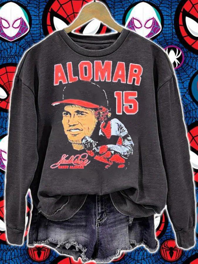 Sandy Alomar #15 Cleveland Indians Baseball T-Shirt t-shirt