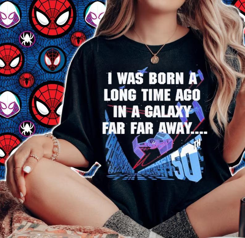 Star Wars I Was Born A Long Time Ago 50th Birthday Portrait Shirt t-shirt woman shirt