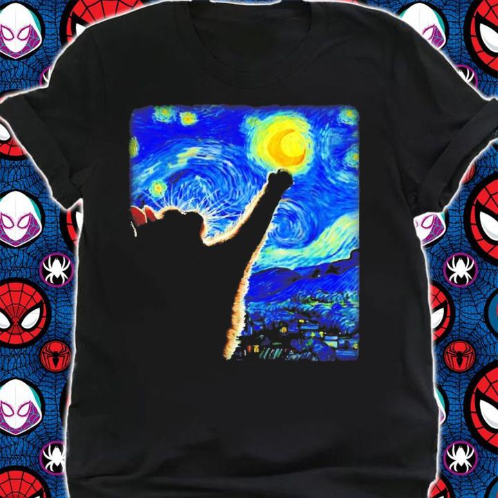 Starry Night Cat, Van Gogh Cat Shirt t-shirt shirt