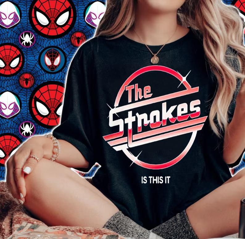 The Strokes Official Store Is This It Red Magna Logo Shirt t-shirt woman shirt
