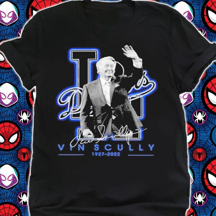 Vin Scully 1927-2022 Los Angeles Dodgers Signature Shirt t-shirt