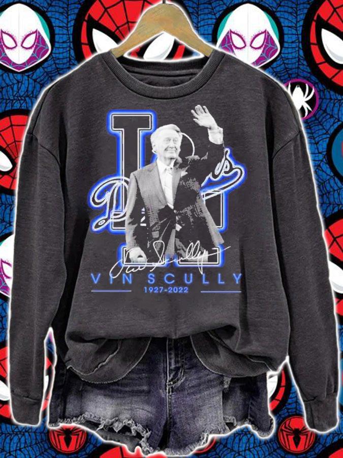 Vin Scully 1927-2022 Los Angeles Dodgers Signature Shirt t-shirt