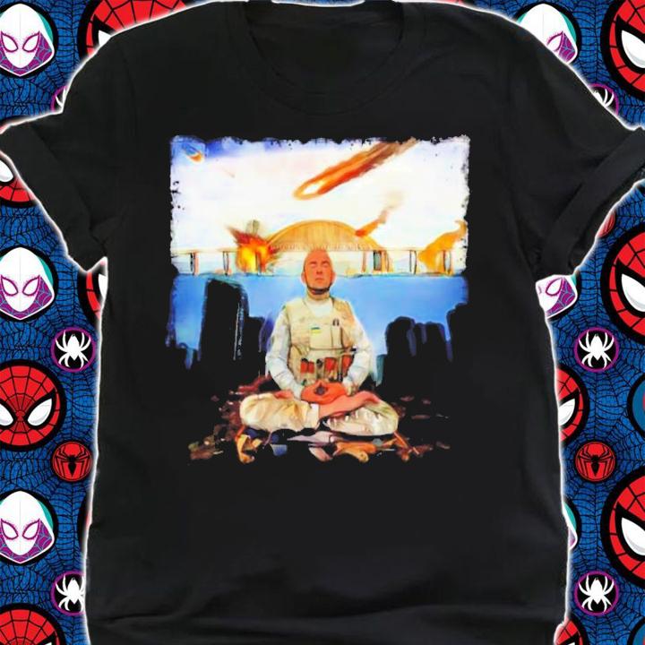 Ukrainian Yoga Meditating Soldier Shirt t-shirt