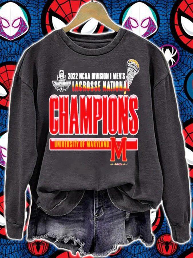 University Of Maryland 2022 NCAA Division I Men's Lacrosse National Champions T-Shirt t-shirt sweatshirt