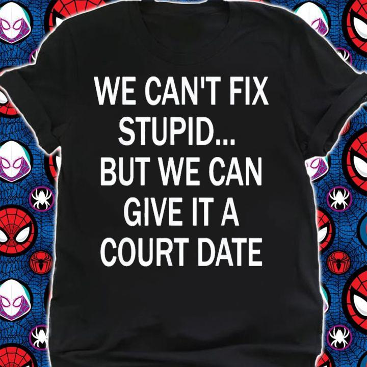 We Can't Fix Stupid But We Can Give It A Court Date T-Shirt t-shirt