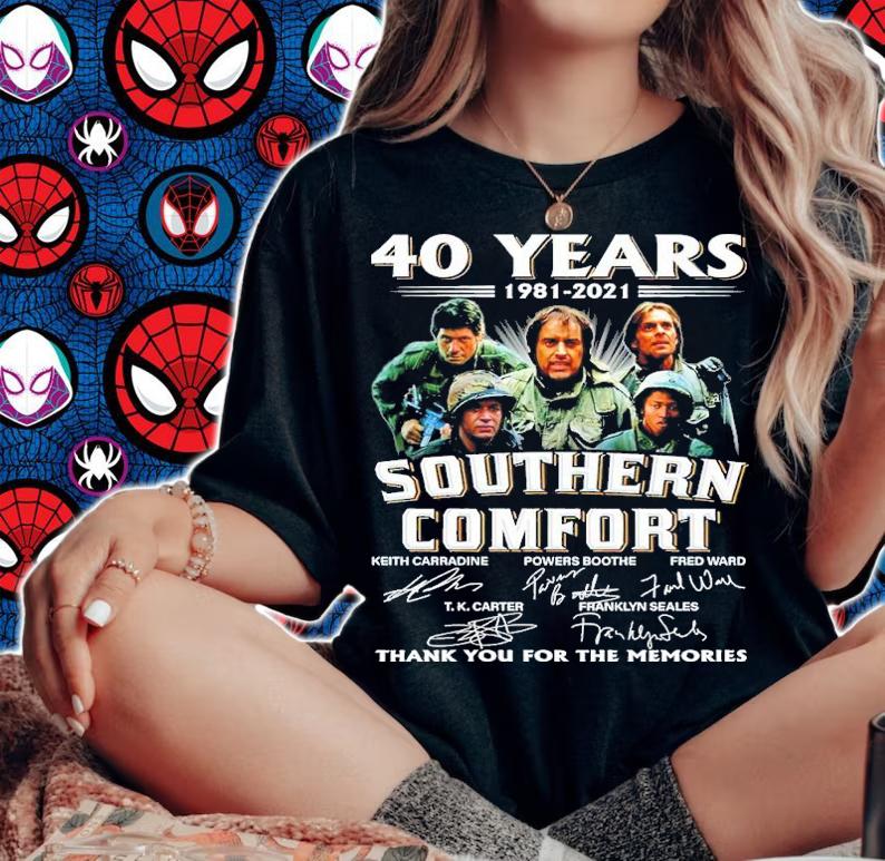 40 Years 1981-2021 Southern Comfort Signatures Thank You For The Memories Shirt t-shirt woman shirt