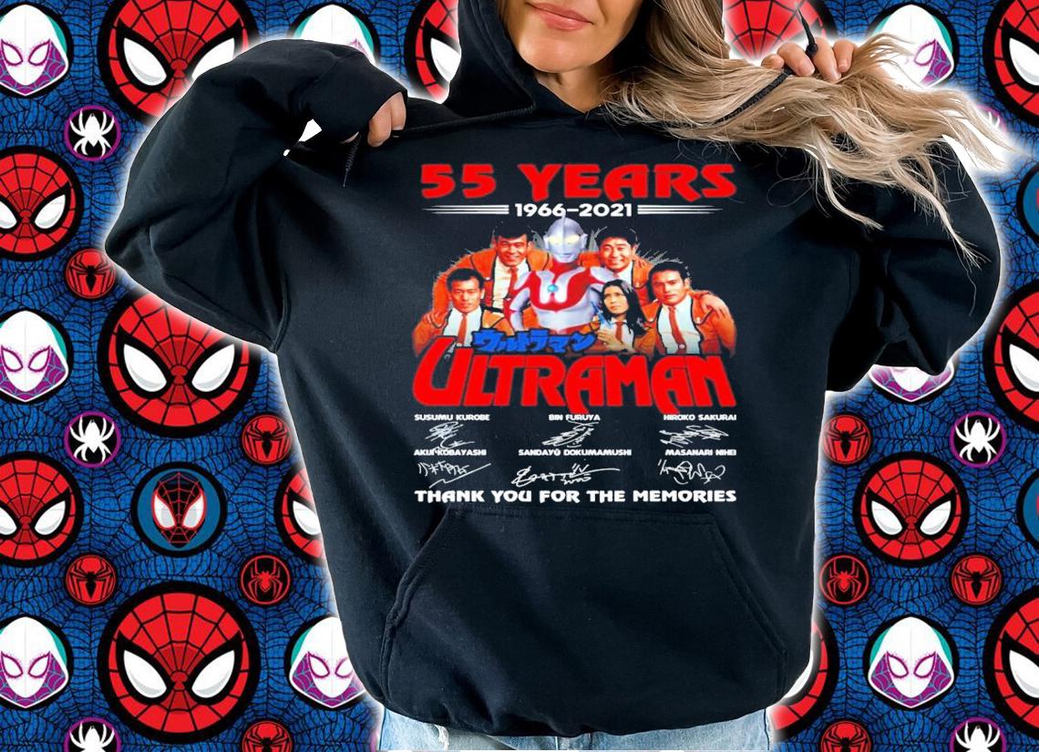 55 years 1966-2021 Ultraman signatures shirt t-shirt