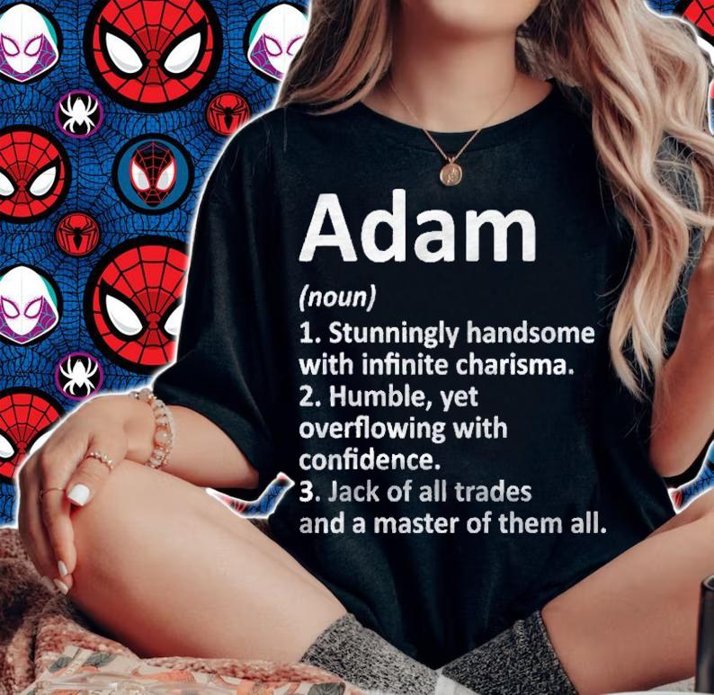 Adam Definition Personalized Name Funny Birthday Gift Idea Shirt t-shirt woman shirt