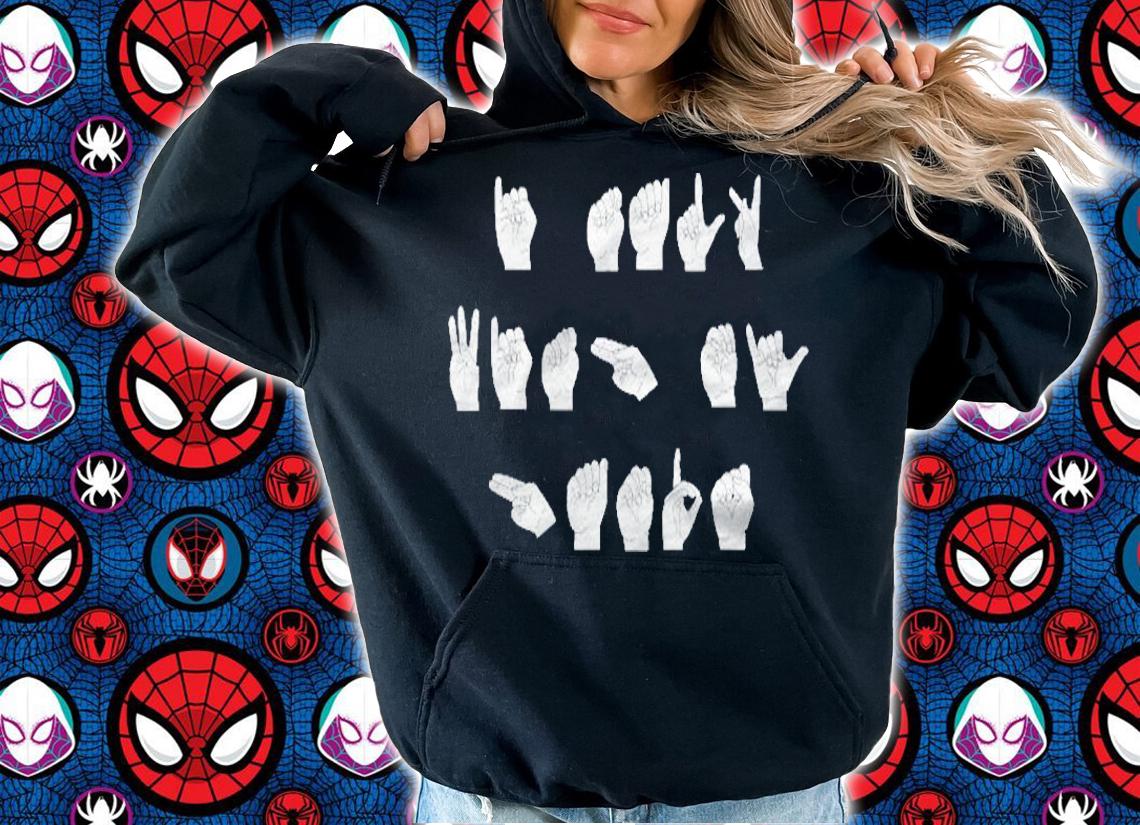 Asl American Sign Language Gift I Talk With My Hands Shirt t-shirt hoodie