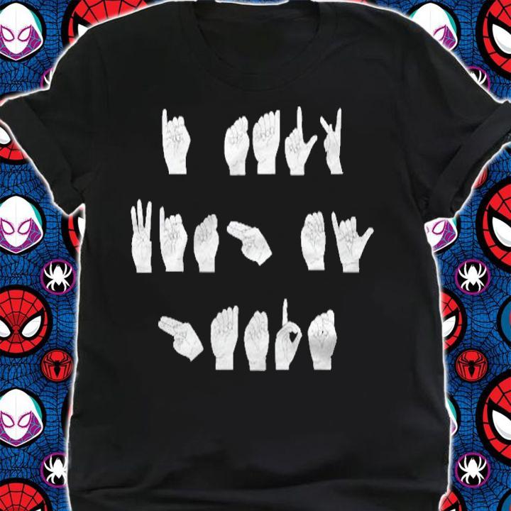 Asl American Sign Language Gift I Talk With My Hands Shirt t-shirt shirt