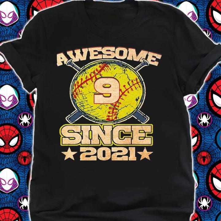 Awesome 9 Since 2021 Vintage T-Shirt t-shirt
