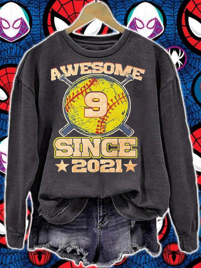 Awesome 9 Since 2021 Vintage T-Shirt t-shirt
