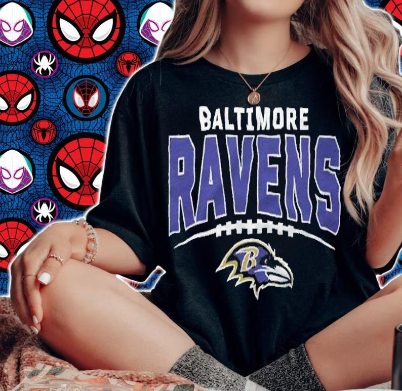 Baltimore Ravens team logo T-shirt t-shirt woman shirt
