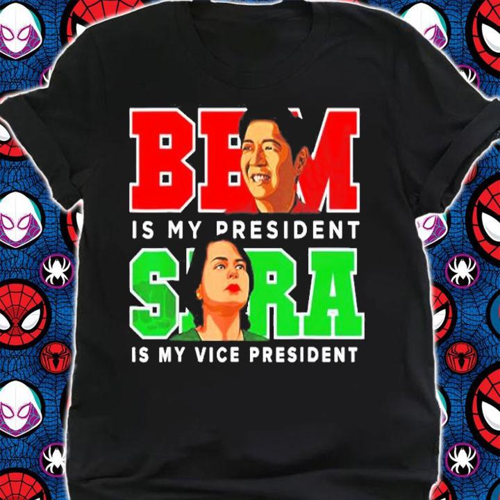 Bbm Sara 2022 President Red Bong Marcos Duterte Inday T-Shirt t-shirt