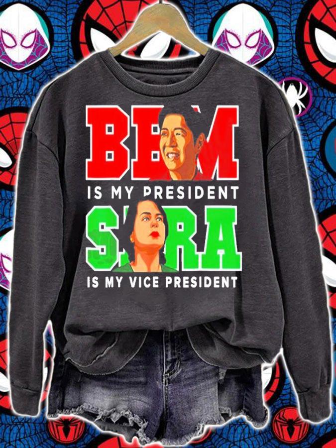 Bbm Sara 2022 President Red Bong Marcos Duterte Inday T-Shirt t-shirt