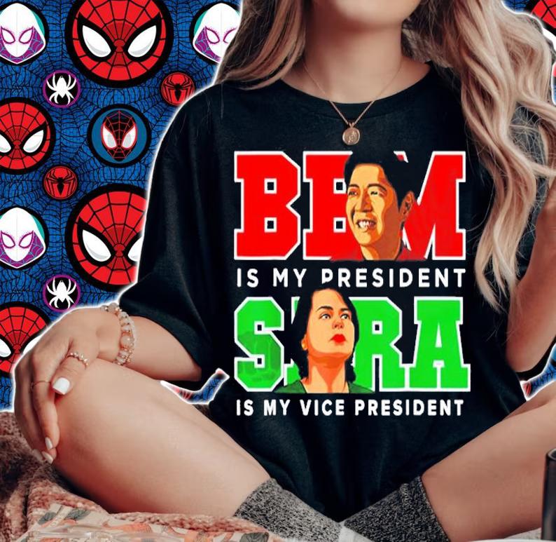 Bbm Sara 2022 President Red Bong Marcos Duterte Inday T-Shirt t-shirt