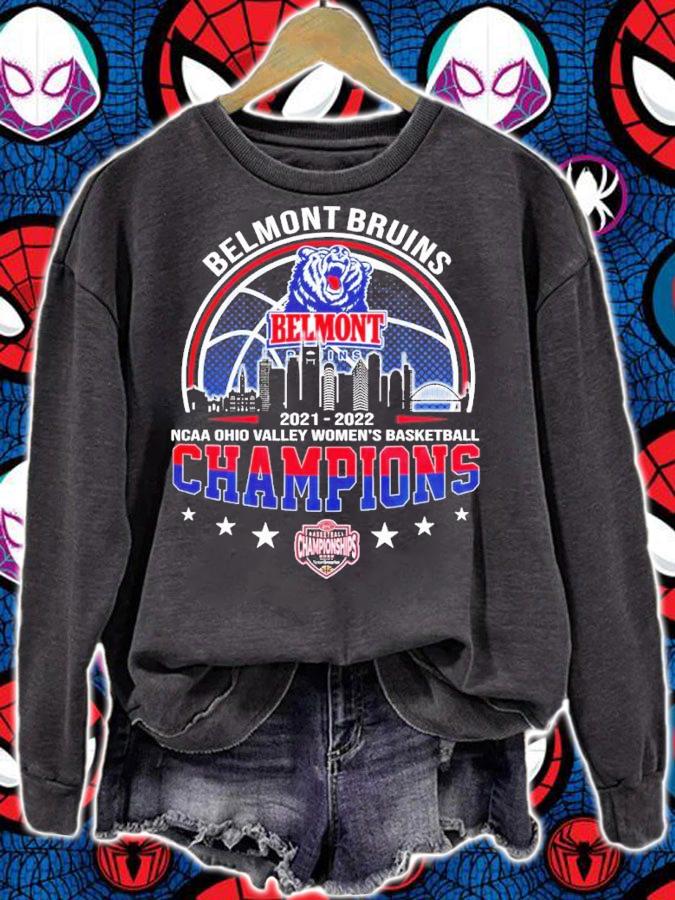Belmont Bruins NCAA Ohio Valley Women's Basketball 2021-2022 Champions Shirt t-shirt