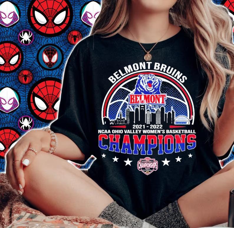Belmont Bruins NCAA Ohio Valley Women's Basketball 2021-2022 Champions Shirt t-shirt