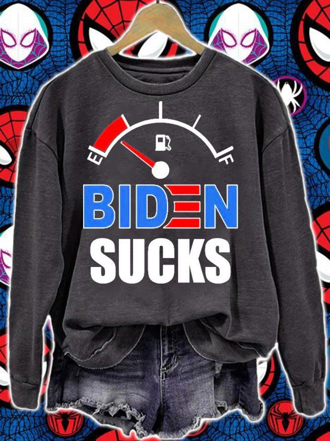 Biden Sucks Gas Tank On Empty E T-Shirt t-shirt sweatshirt