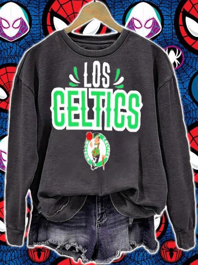Boston Celtics Team-Issued Los Celtics Shirt t-shirt sweatshirt
