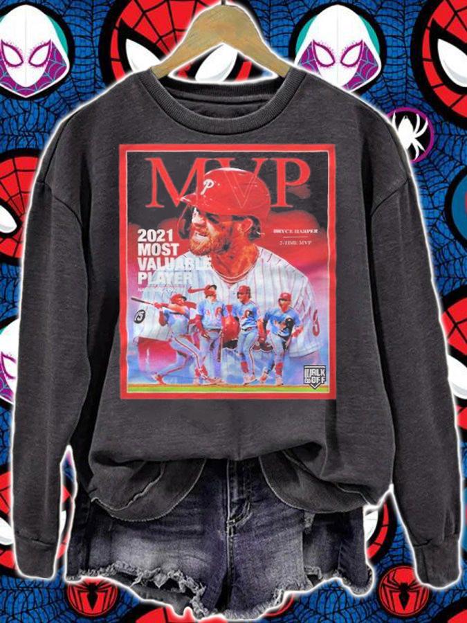 Bryce Harper National League Mvp 2021 most valuable player T-shirt t-shirt sweatshirt