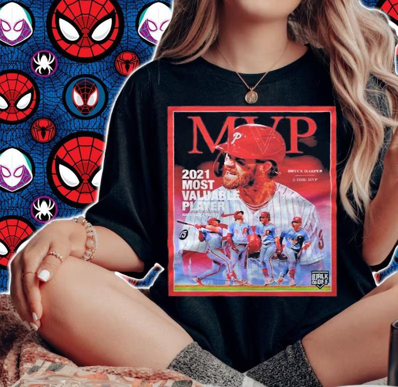 Bryce Harper National League Mvp 2021 most valuable player T-shirt t-shirt woman shirt