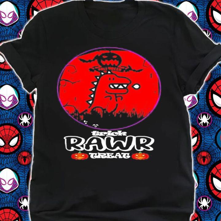 Halloween T-rex Chibi Trick Rawr Treat shirt t-shirt shirt