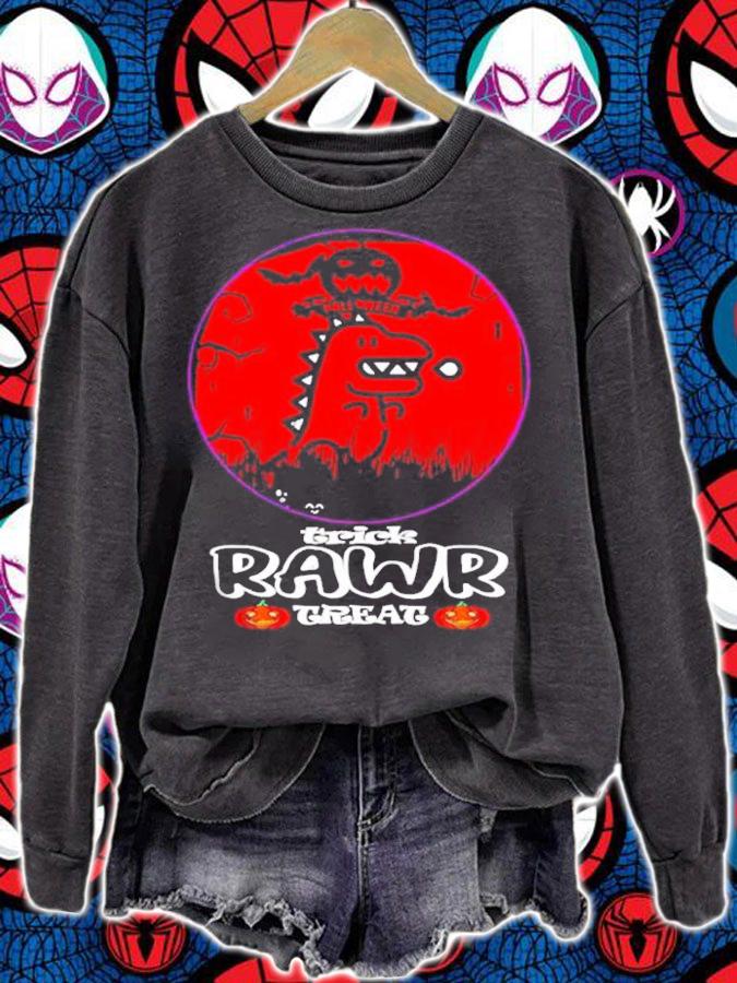 Halloween T-rex Chibi Trick Rawr Treat shirt t-shirt sweatshirt