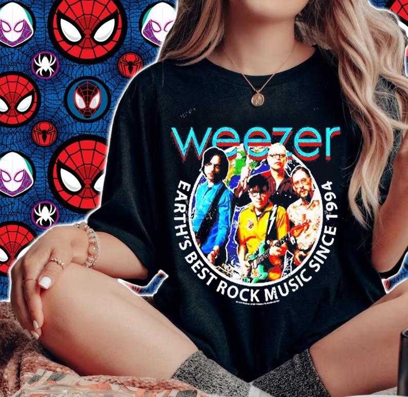 Weezer Earth's Best Rock Music Since 1994 T-Shirt t-shirt woman shirt