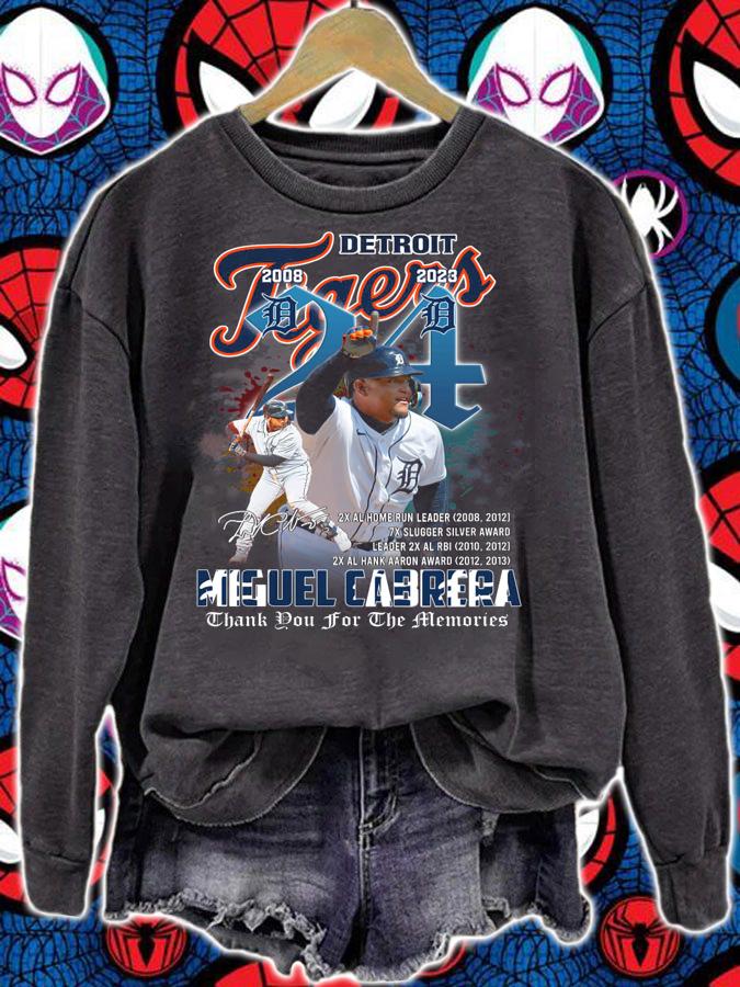Miguel Cabrera Detroit Tigers 2008 2023 Signature Thank You For The Memories t-shirt