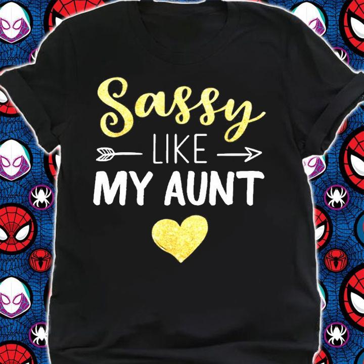 Sassy Lady Like my Aunt Family T shirt for Nephews & Nieces T-Shirt t-shirt