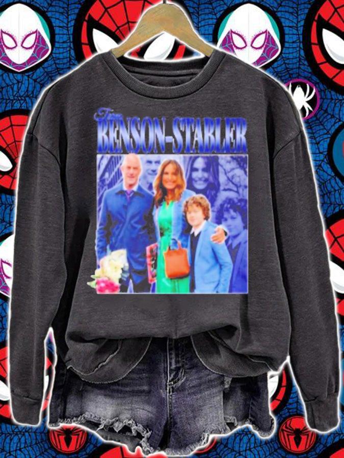 Team Benson Stabler Olivia Benson Elliot Stabler Vintage 90s Homage Shirt t-shirt