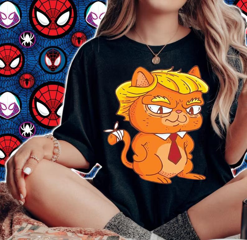 Trump Cat United States Humor Funny T-Shirt t-shirt