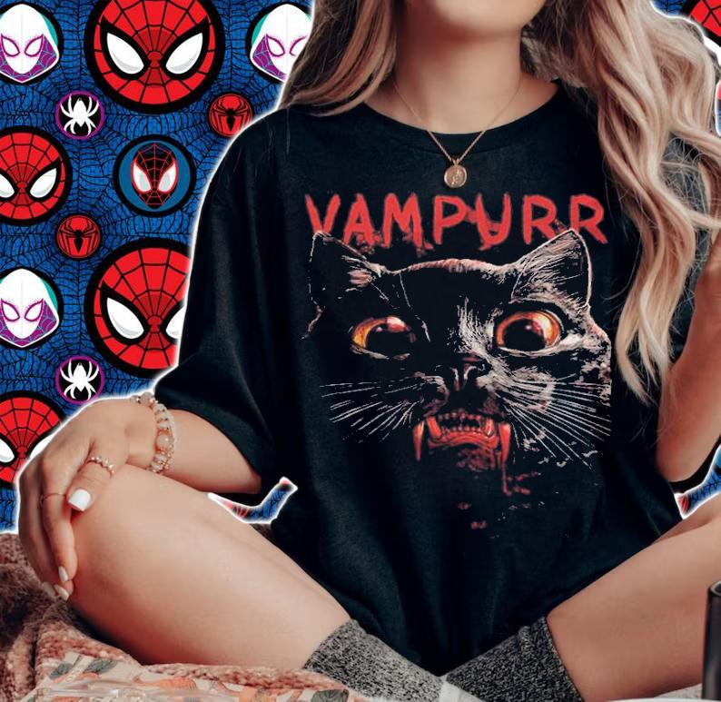 Vampurr Cat Halloween shirt t-shirt
