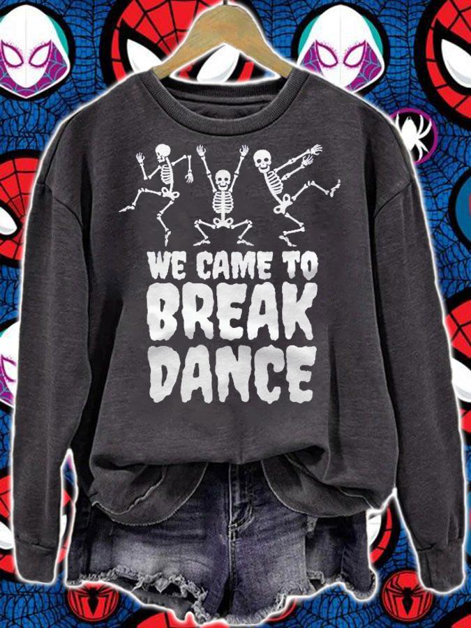Funny Skeleton Break Dance Halloween Costume Shirt t-shirt sweatshirt