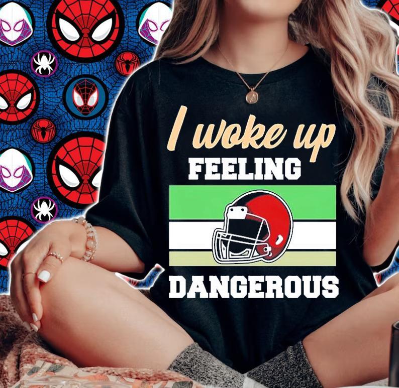 I Woke Up Feeling Dangerous Helmets T-Shirt t-shirt