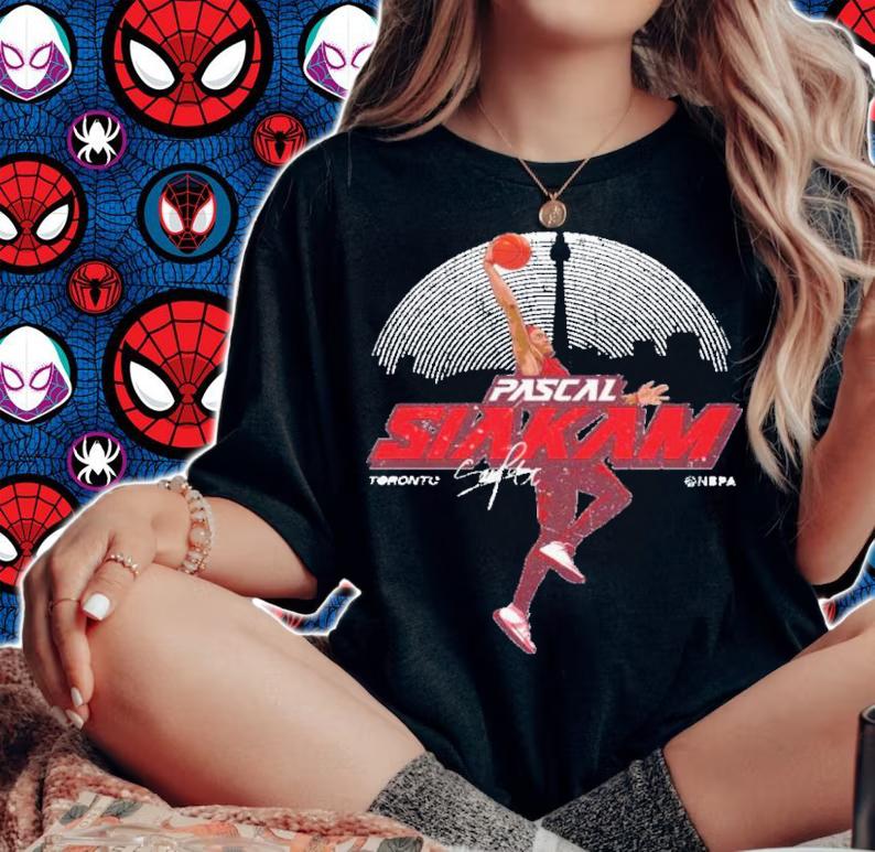 Pascal Siakam Toronto Skyline Football Signatures Shirt t-shirt