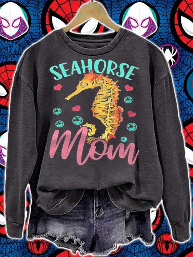 Seahorse Mom Animal Mothers Day Gift T-shirt t-shirt sweatshirt