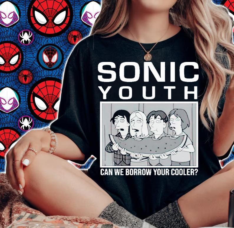 Sonic Youth The Simpsons Watermelon Shirt t-shirt woman shirt