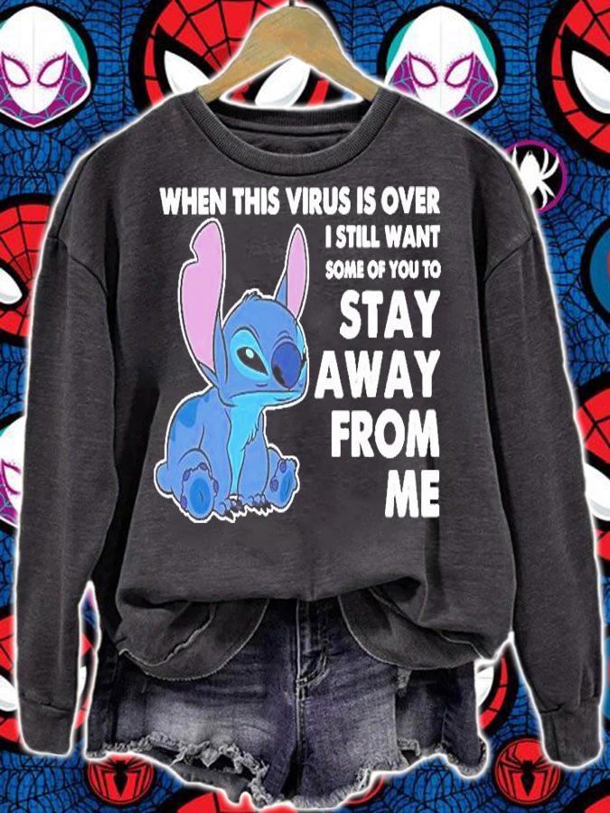 Stitch When This Virus Is Over I Still Want Some Of You To Stay Away From Me T-Shirt t-shirt