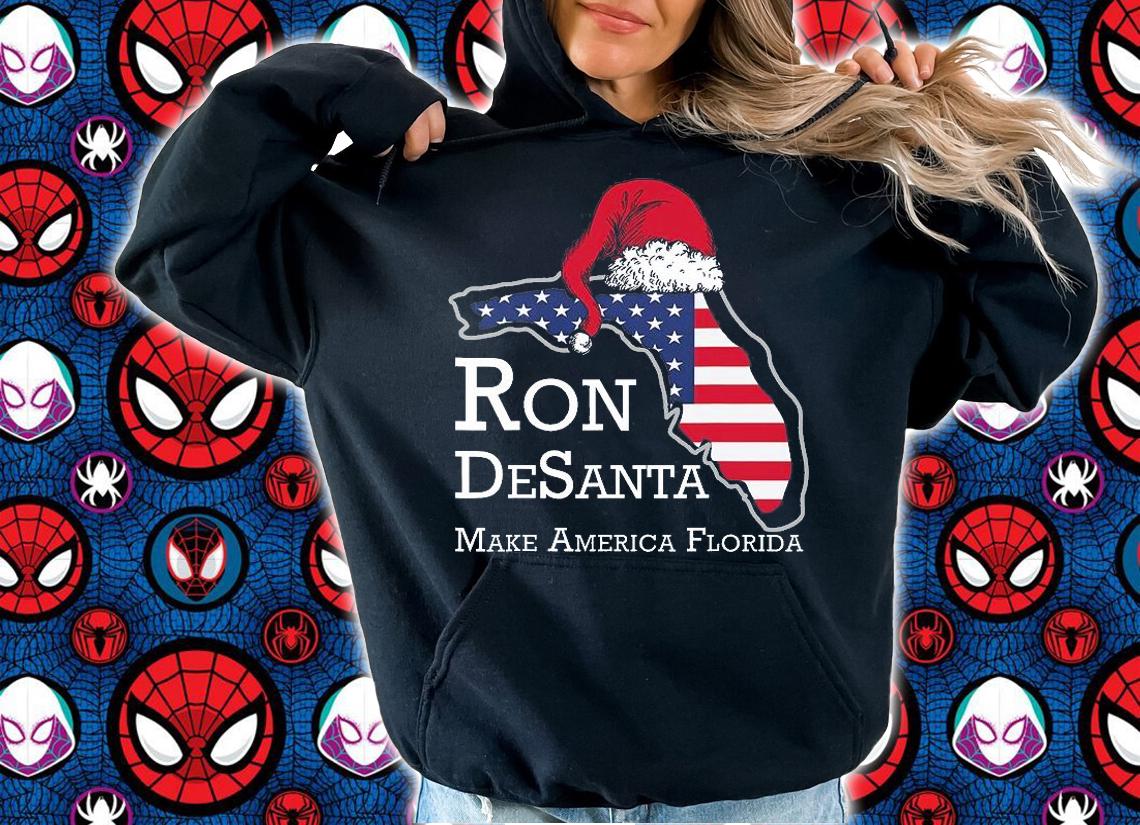 Make America Florida Ron DeSanta DeSantis Election Christmas T-Shirt t-shirt