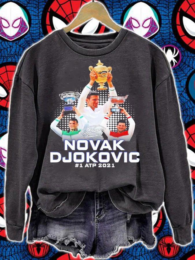 Novak Djokovic #1 ATP 2021 Signatures Shirt t-shirt sweatshirt