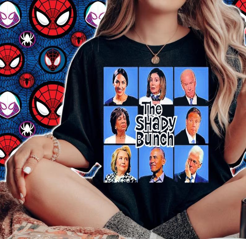 The Shady Bunch Parody Politicals T-Shirt t-shirt